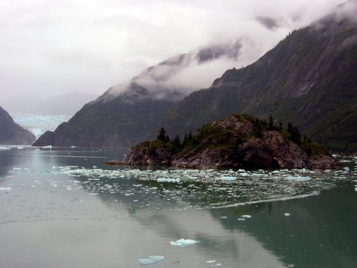 Approaching Sawyer Glacier