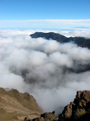 Cloud-filled Haleakala Crater