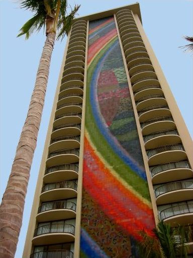 Rainbow Mosaic on Hilton Hawaiian Hotel