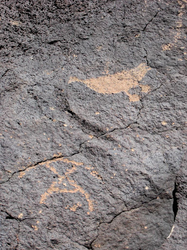 Man and Bird Petroglyphs